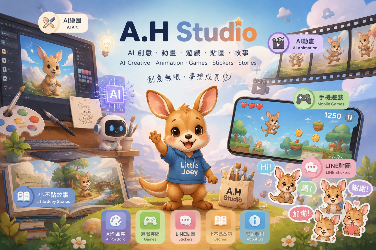 A.H Studio AI 原創作品集